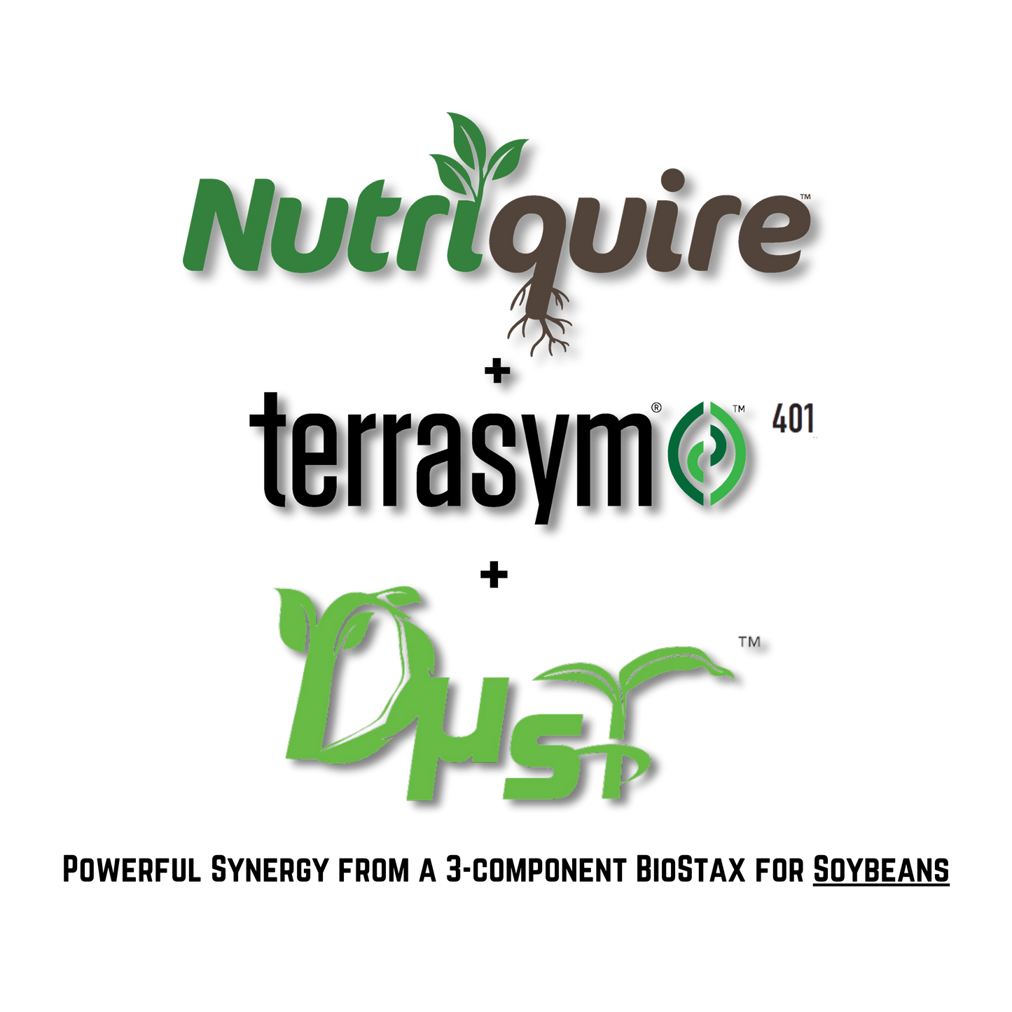 Nutriquire + DUST™ + Terrasym 401 (for soybeans)