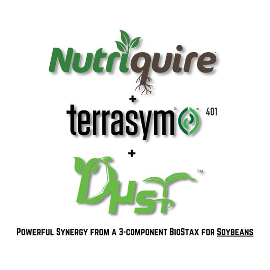 Nutriquire + DUST™ + Terrasym 401 (for soybeans)